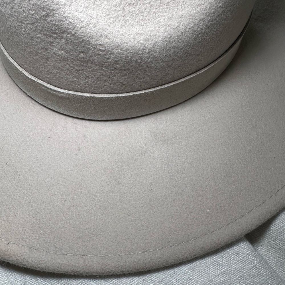 Free People 100% Wool Rancher Hat in Bone - Picture 10 of 16